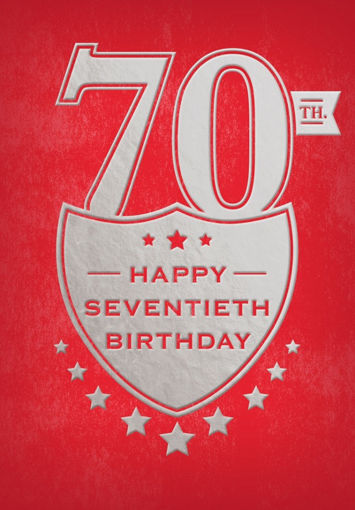 Picture of HAPPY 70TH BIRTHDAY CARD